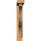 Ekena Millwork Funston Block Smooth Bracket w/ Offset Brace, Western Red Cedar, 3 1/2"W x 22"D x 22"H BKT0402X22X22FST05SWR - alternate 3